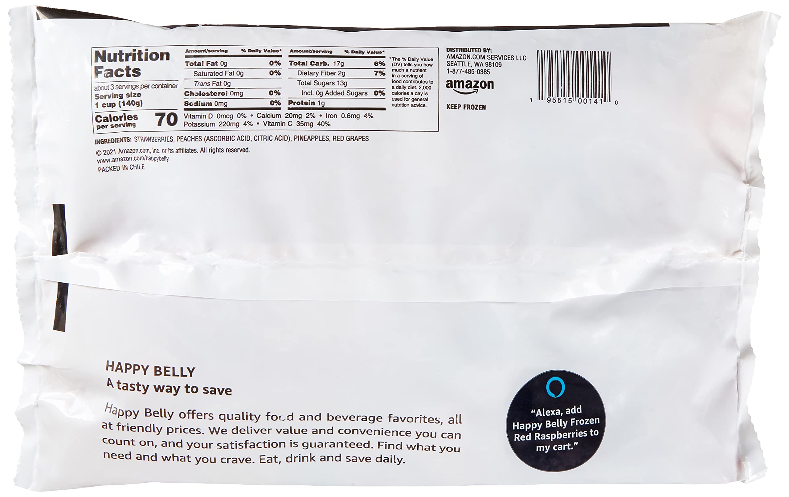 Happy Belly Mixed Fruit Snacks, 16 Oz - Dried Fruit Medley with Natural Flavors | Perfect for Lunchboxes, Hiking & Healthy On-the-Go Snacking