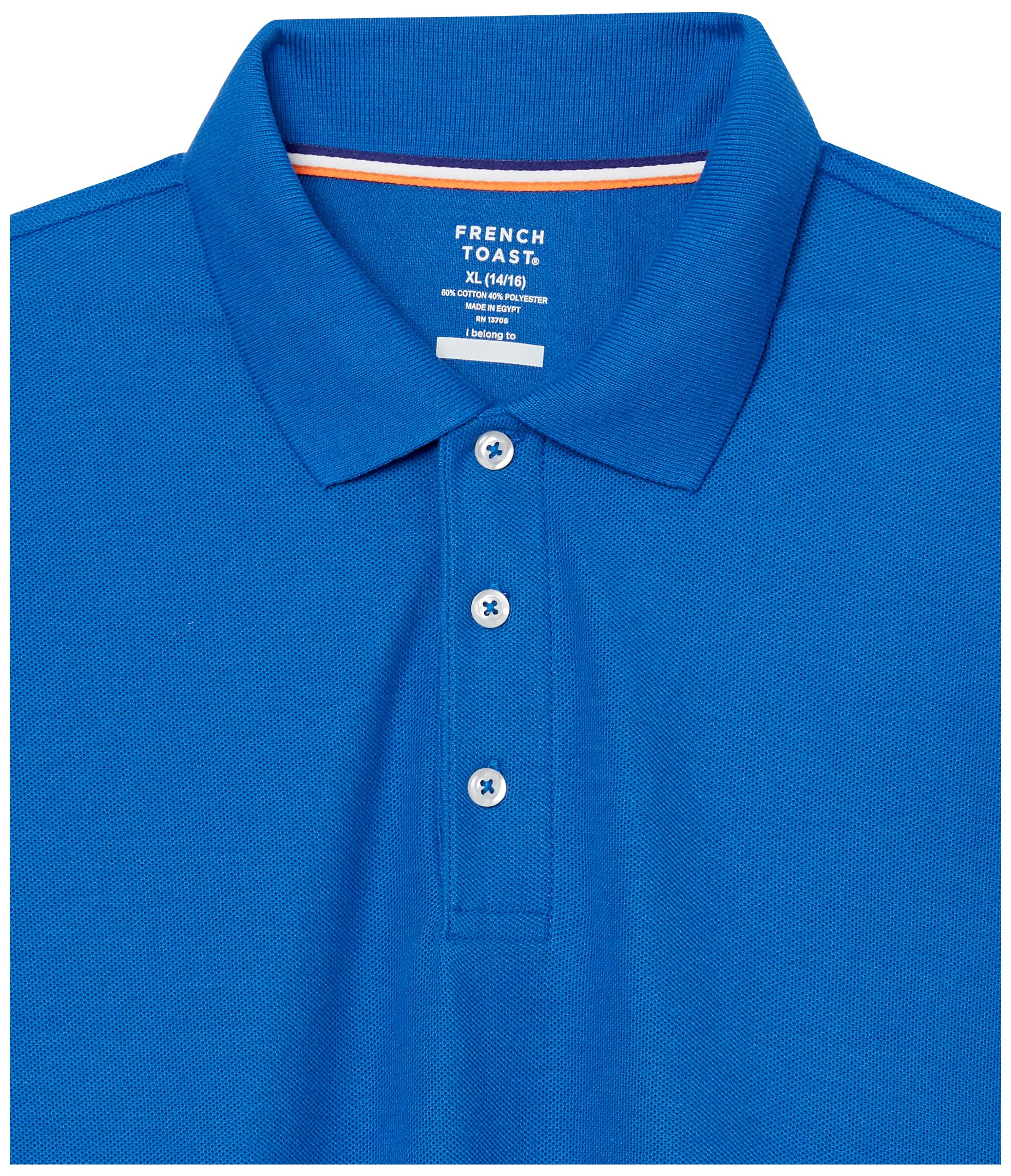 French Toast Boys Short Sleeve Pique Polo Uniform Shirt - Standard & Husky Sizes | Comfortable School Uniform for Kids | Perfect for School, Church & Special Occasions