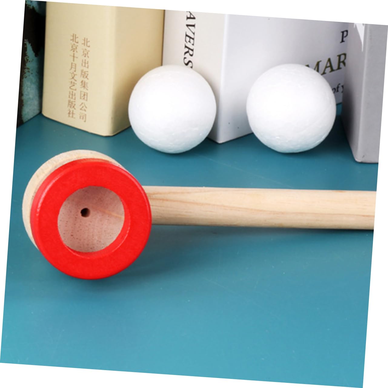 GARVALON 3-Piece Wooden Blower Whistles Ball Toy Set - Floating Ball Game for Kids, Brain Development & Outdoor Play - Perfect for Birthday Parties, Backyard Fun & Sensory Play