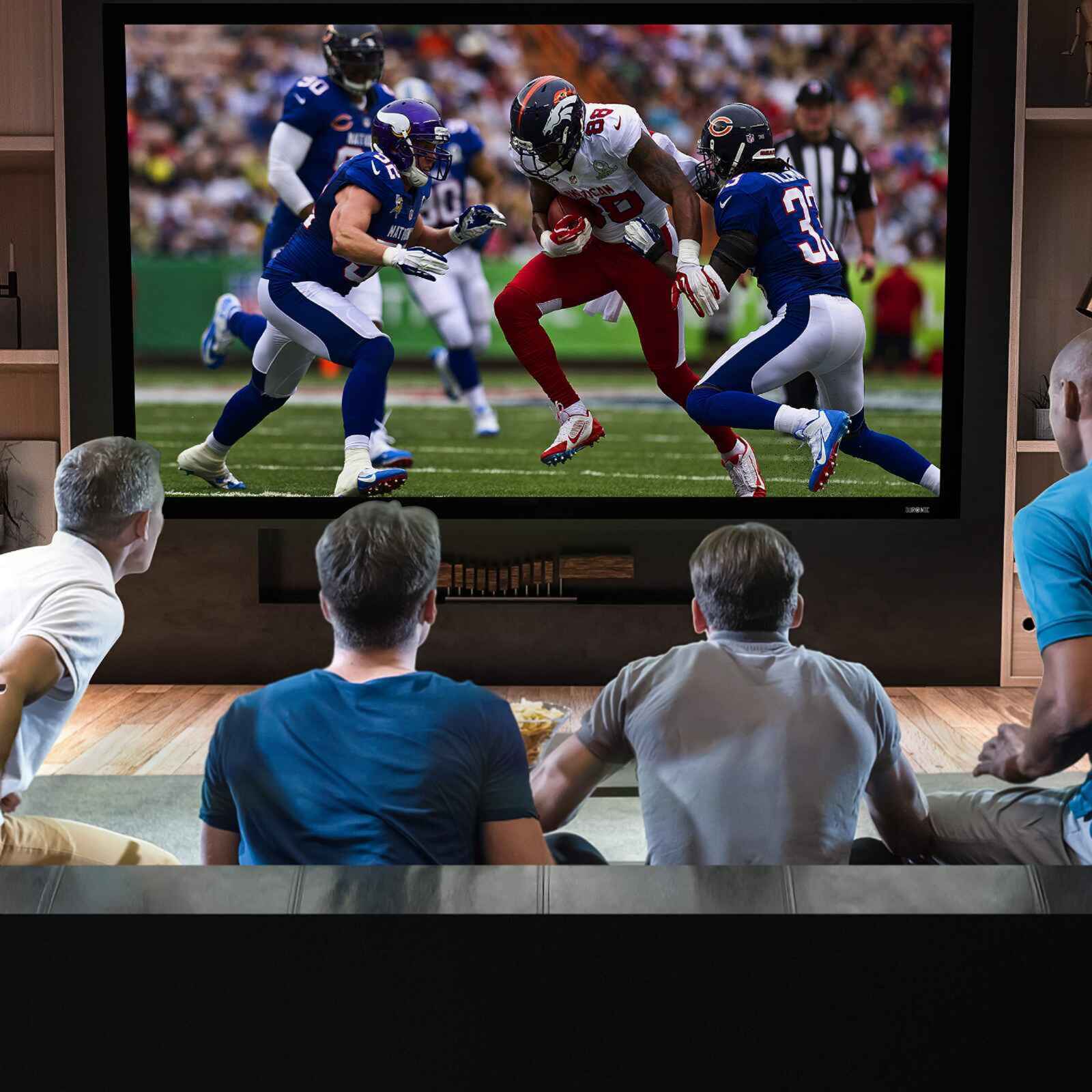 Duronic FFPS120/169 120-Inch Fixed Frame Projector Screen - HD Wall Mountable Home Theater Movie Screen with 16:9 Aspect Ratio | Perfect for Home Cinema, Classroom Presentations & Office Meetings