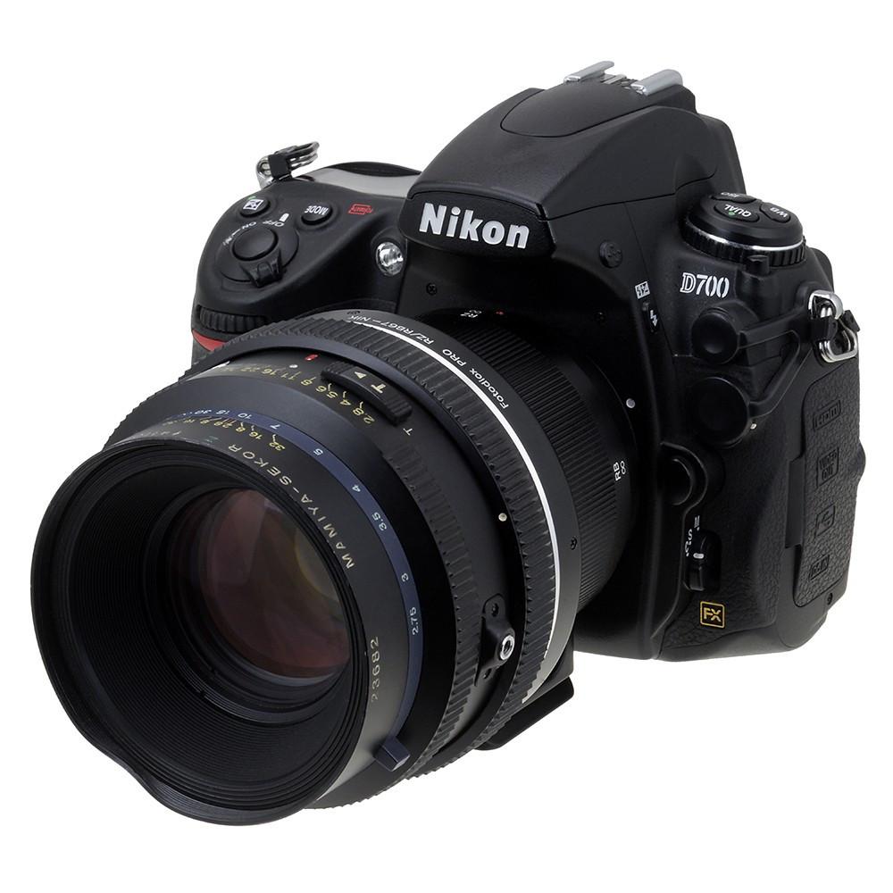 Fotodiox Pro Lens Mount Adapter - Mamiya RB67/RZ67 to Nikon F Mount SLR Camera Adapter with Built-In Focusing Helicoid - Perfect for Professional Photography & Videography