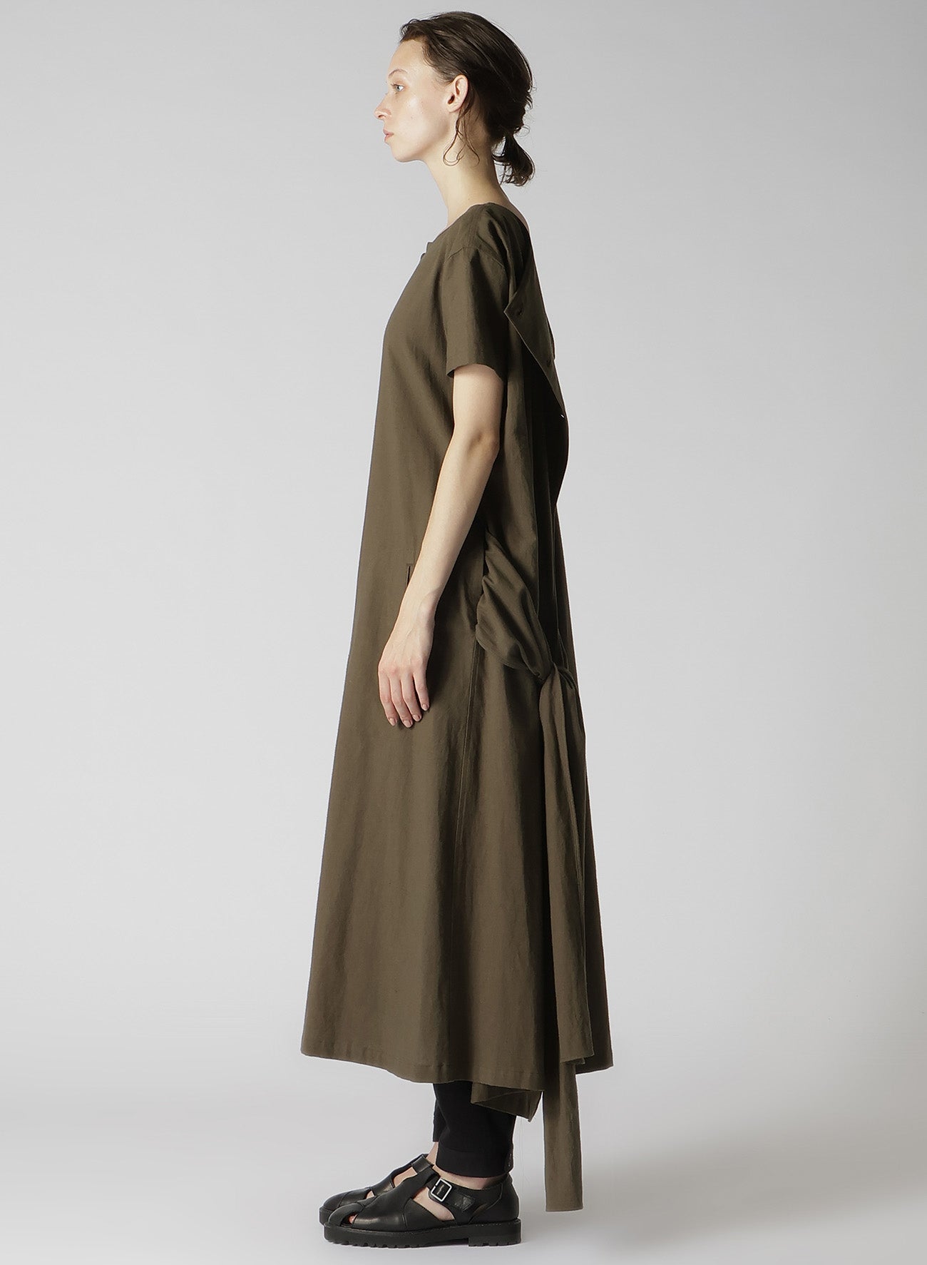 Stylish Cotton Flax Poplin Back Tie Dress for Women | Summer Casual & Office Wear | Perfect for Parties, Dates & Work
