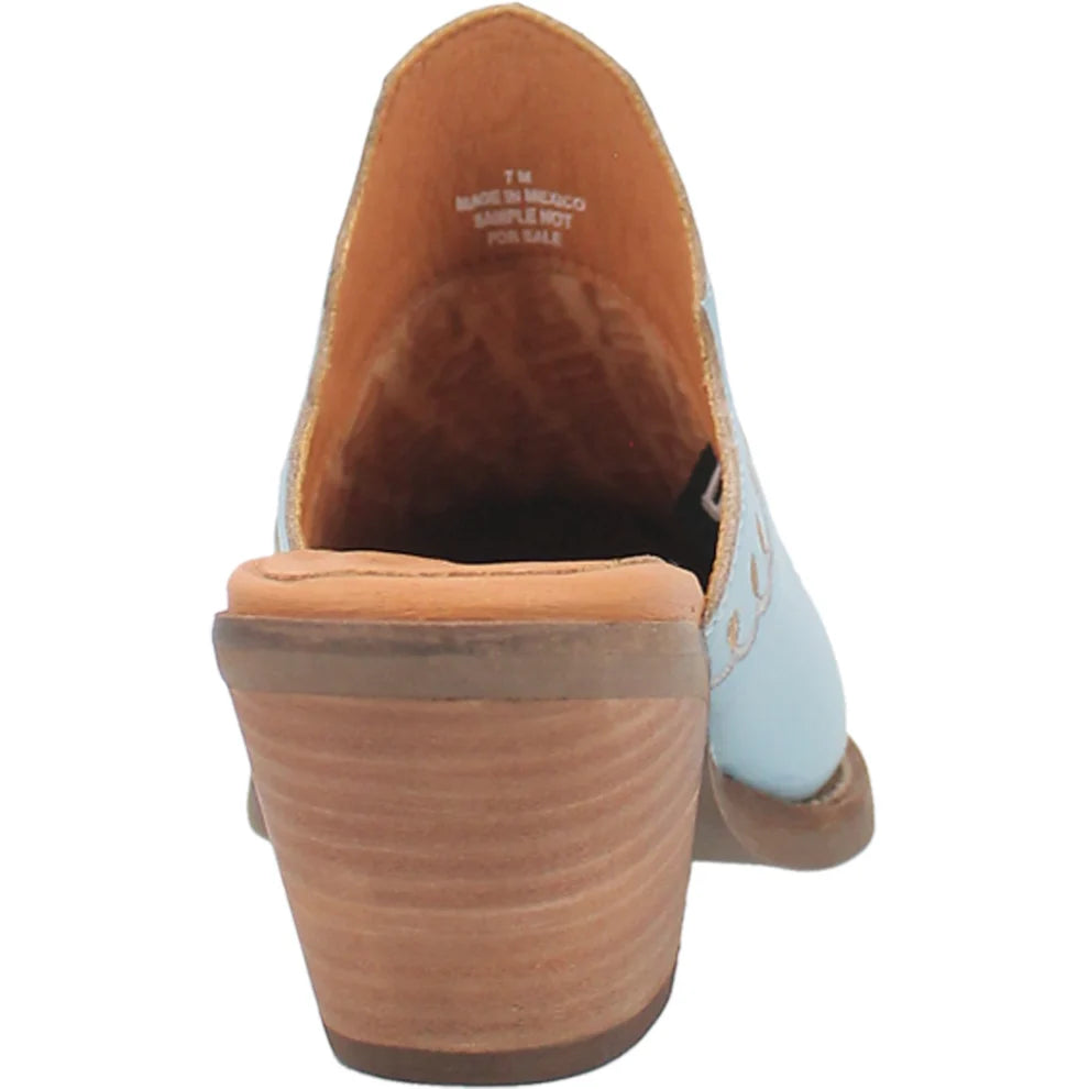 Wildflower Lad Mule with Embroidered Blue Design - Comfortable Slip-On Shoes for Men, Casual & Outdoor Wear