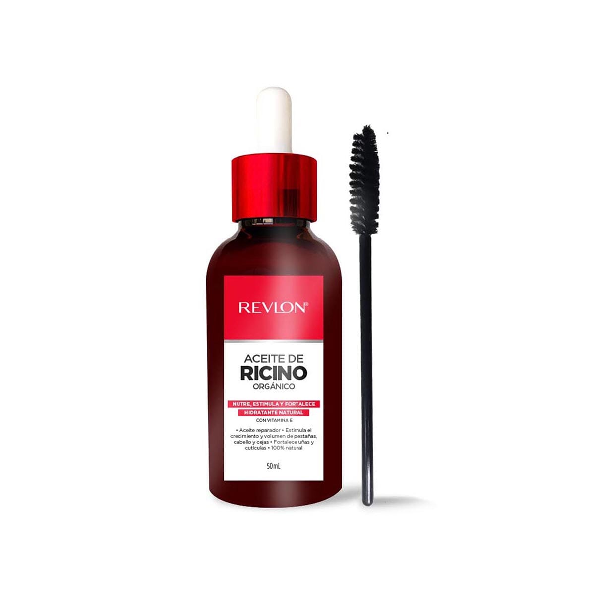 Revlon Castor Oil for Hair Growth & Skin Moisturizing - Natural Deep Hydration for Dry Scalp, Eyelashes & Eyebrows - Perfect for Hair Care & Skin Nourishment Routine