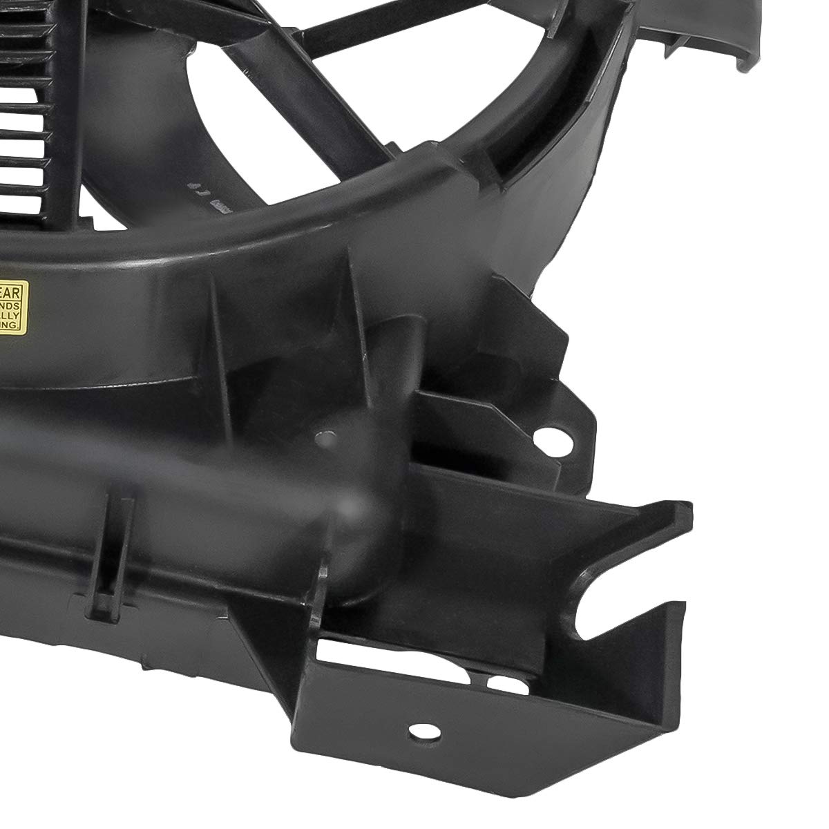 Auto Dynasty CH3113105 OE Style AC Condenser Cooling Fan Shroud Assembly for 2004-2009 Dodge Durango & Chrysler Aspen 4.7L/5.7L Hybrid - Perfect for AC System Repair and Summer Cooling Maintenance