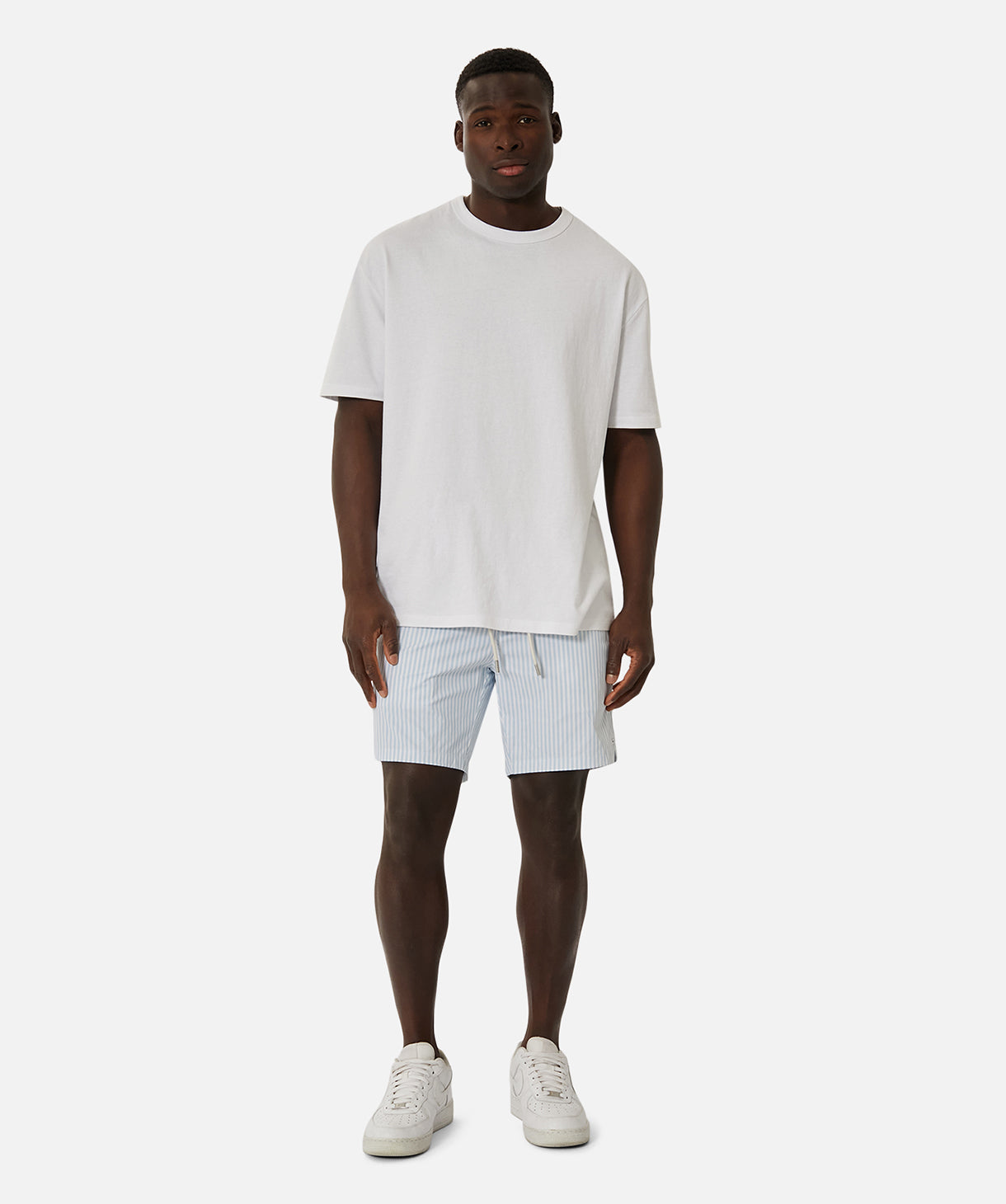 The Princeton Bahama Swim Shorts for Men - Light Blue Quick-Dry Comfortable Beach Swimwear for Pool, Vacation & Summer Activities