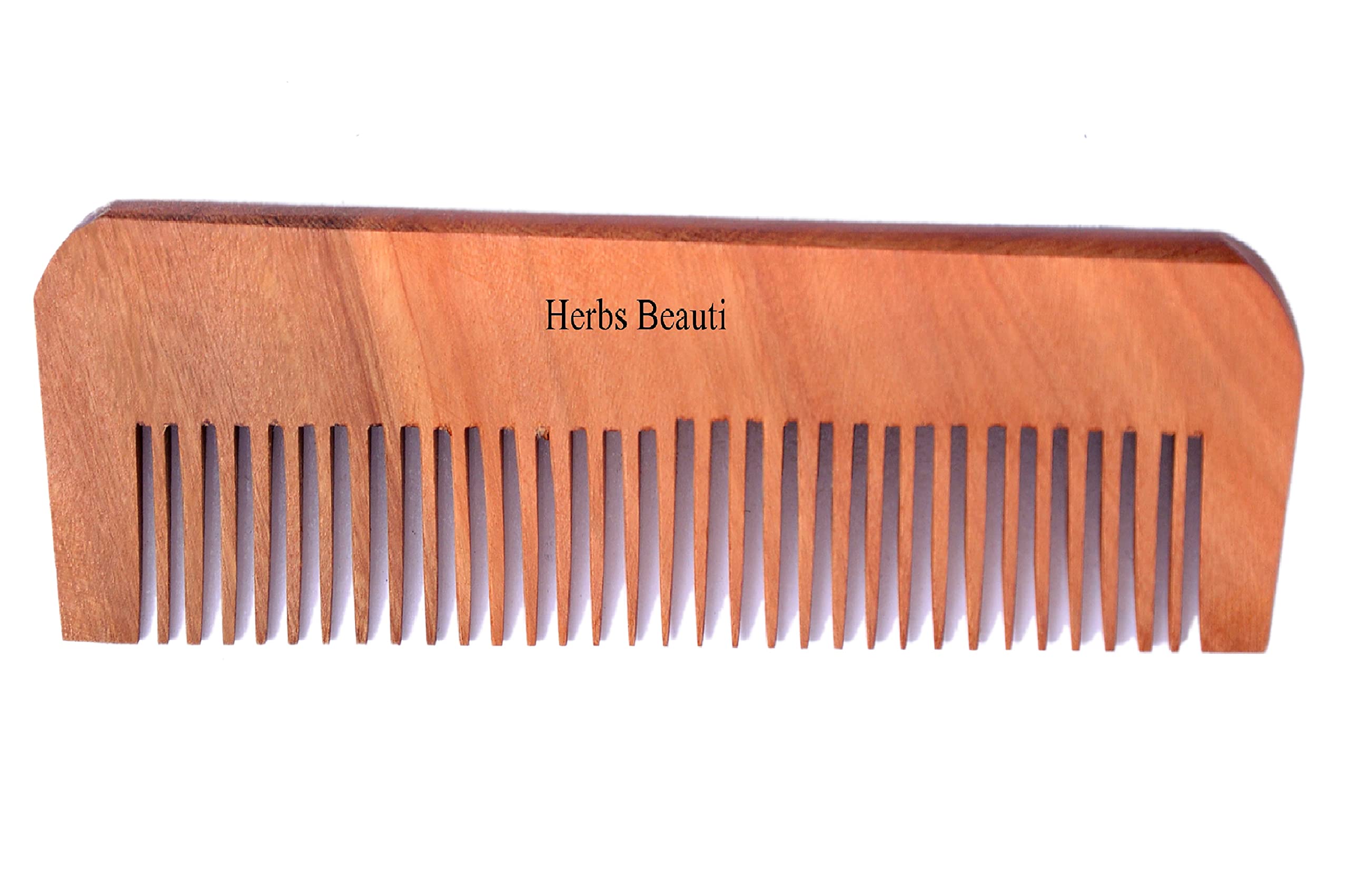 Natural Wooden Hair Comb for Men & Women - Handcrafted Sandalwood Detangling Comb for Smooth & Shiny Hair - Perfect for Daily Use, Travel & Salon Styling