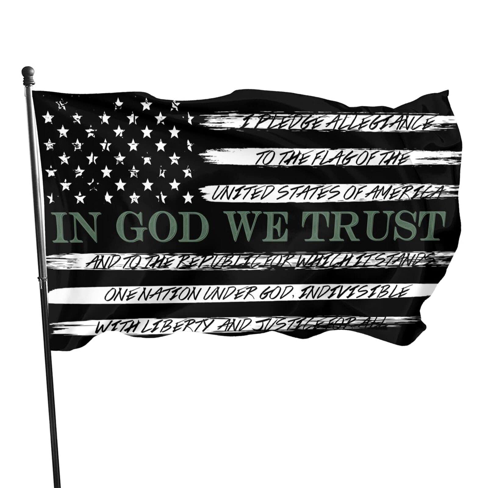God We Trust 3x5 Ft American Flag - Fade Resistant Outdoor Garden Banner for Patio, Yard & Holiday Decorations | Perfect for 4th of July, Memorial Day & Patriotic Events