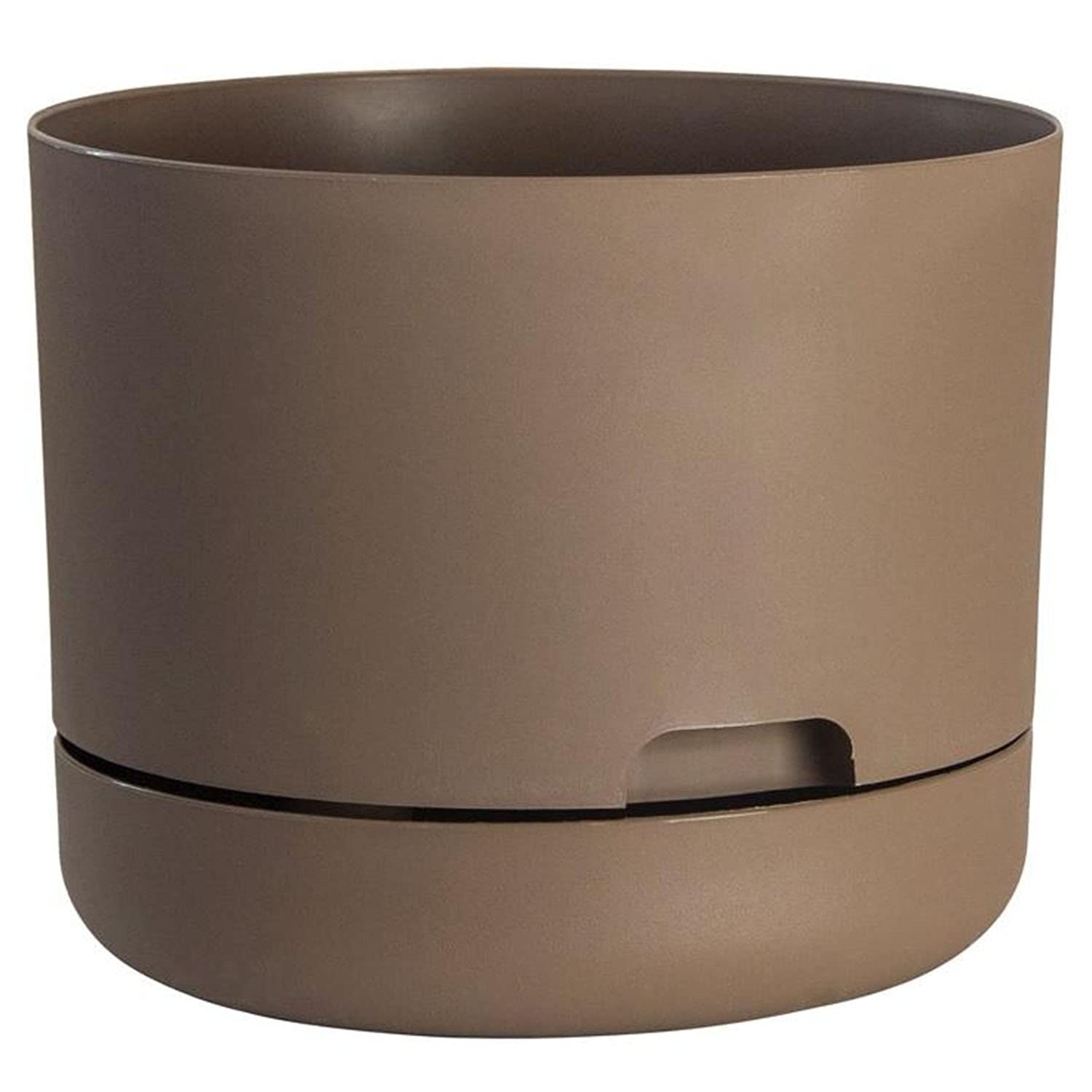Self-Watering Round Planter with Built-in Saucer - 8
