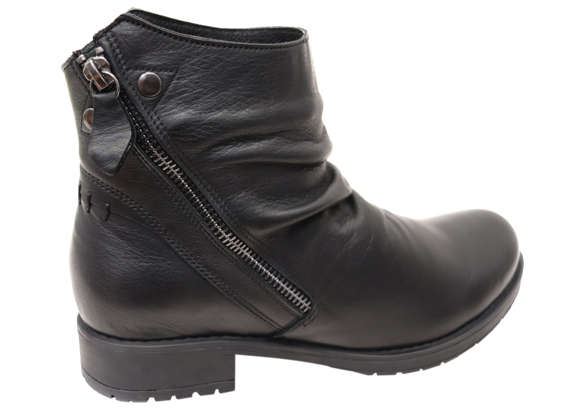 Orizonte Castle Women's Comfortable Leather Ankle Boots - Stylish European Design for Casual Wear, Office & Fall Fashion