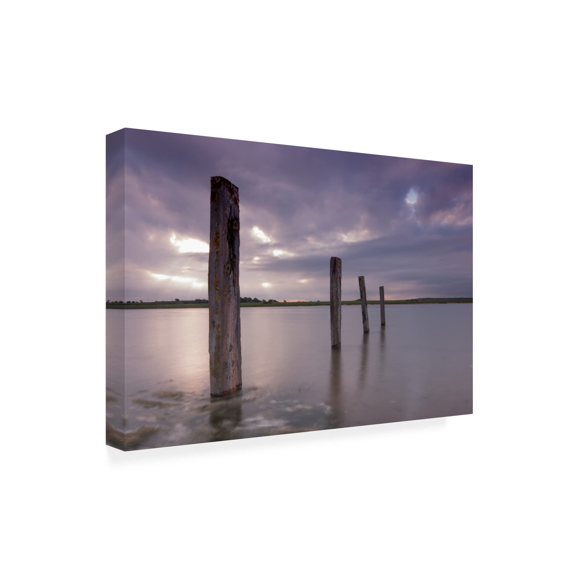 John Holmes 'Four Tall Men' Canvas Wall Art Print - Modern Abstract Painting for Living Room, Bedroom & Office Decor