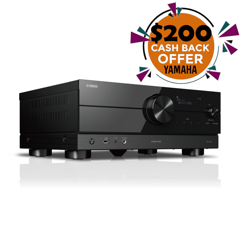 Yamaha RX-A2A AVENTAGE 7.2 Channel 4K Ultra HD AV Receiver with Dolby Atmos - Premium Home Theater System for Movies, Music & Gaming