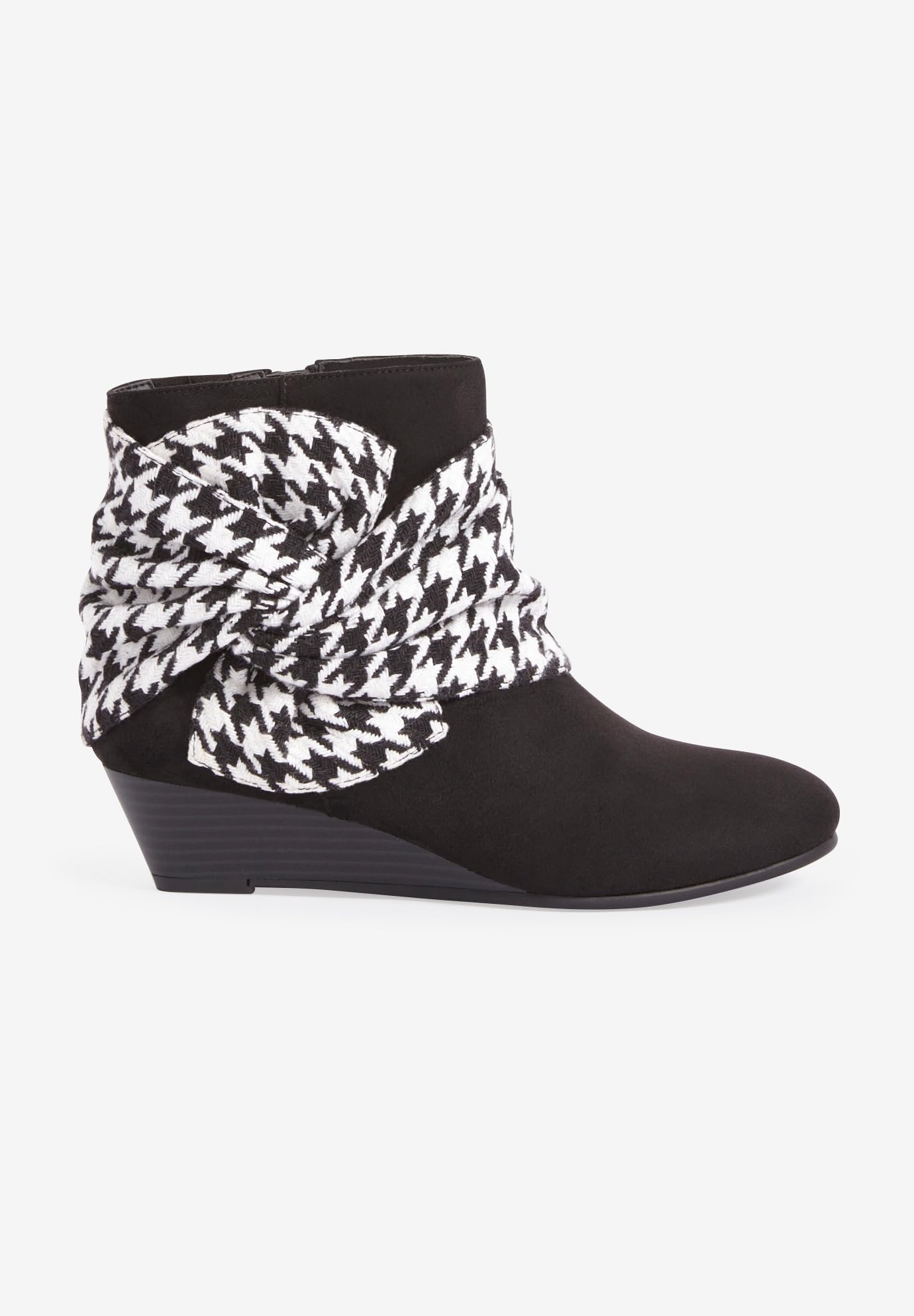 Comfortview Women's Wide Width The Inez Bootie - Stylish Ankle Boots for Wide Feet | Perfect for Work, Office & Casual Outfits