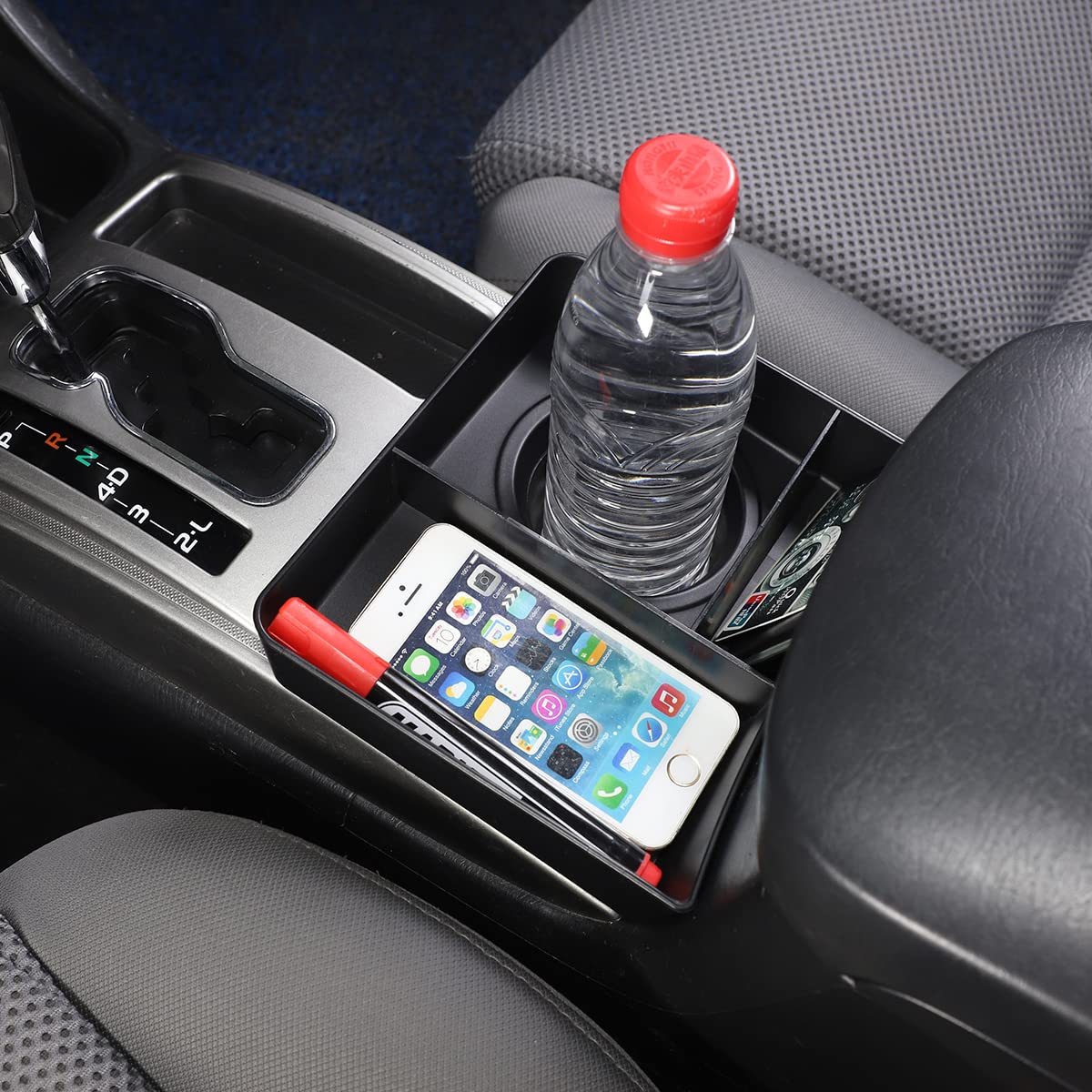 CHEAYAR Car Storage Cup Holder for Toyota Tacoma 2011-2015 | Gear Shift Console Organizer Tray | Extra Storage Space for Passenger Side | Perfect for Road Trips & Daily Commute