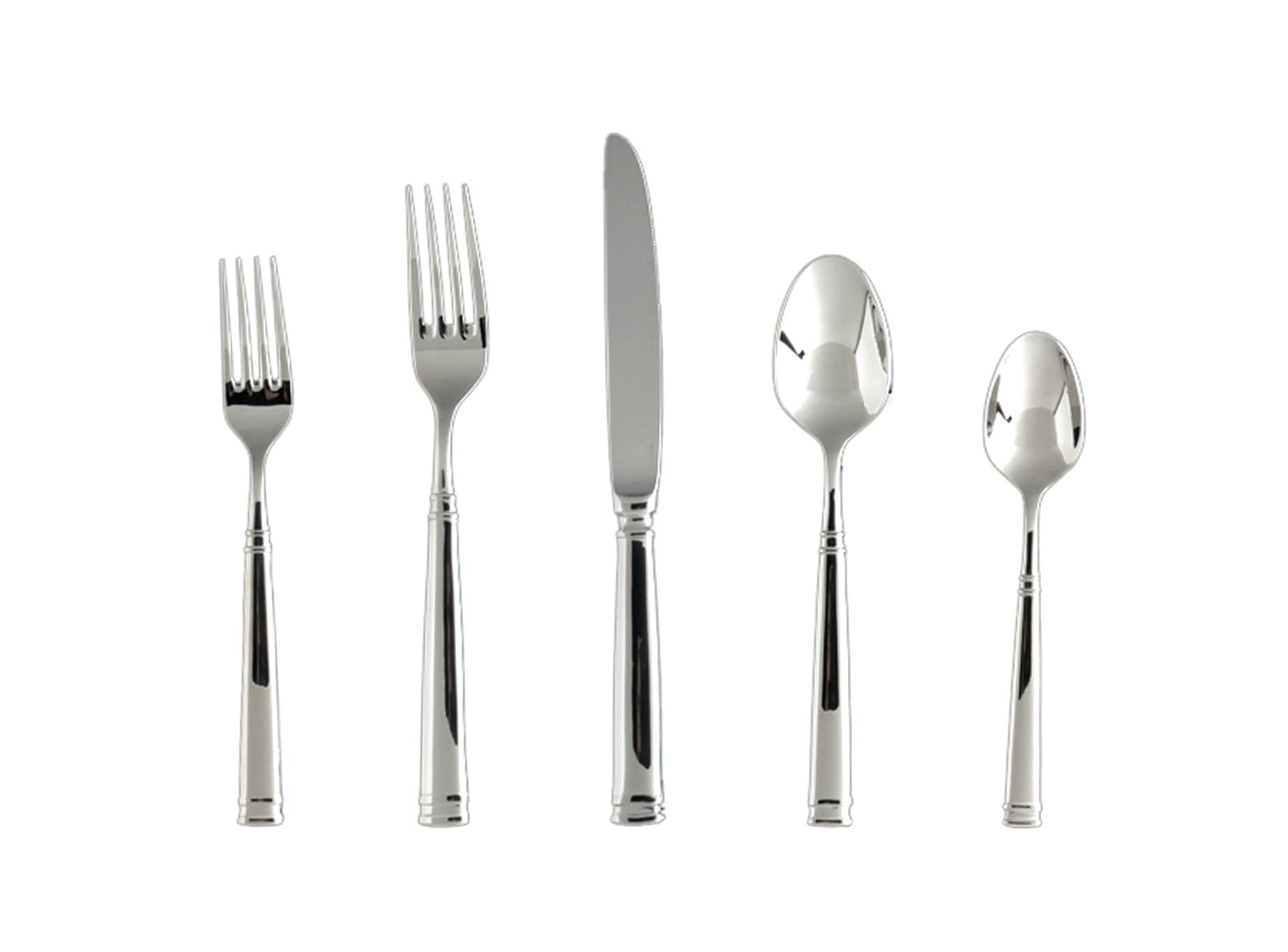 Fortessa Bistro 18/10 Stainless Steel 20-Piece Flatware Set - Premium Cutlery for Dining, Entertaining & Everyday Use