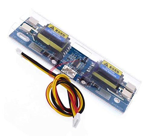 Universal 4-Lamp CCFL Inverter 10V-30V Output for 15-24 Inch LCD Monitors - Small Port Design with 4 Cords - Perfect for Display Repair & Backlight Replacement
