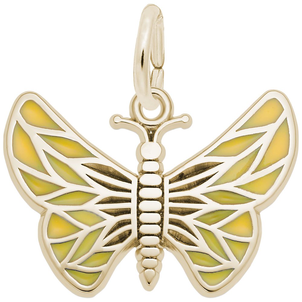 Butterfly Charm for Jewelry Making - Sterling Silver or Gold Plated Charms for Bracelets, Necklaces & DIY Crafting - Perfect for Gifts, Fashion Accessories & Handmade Jewelry Designs