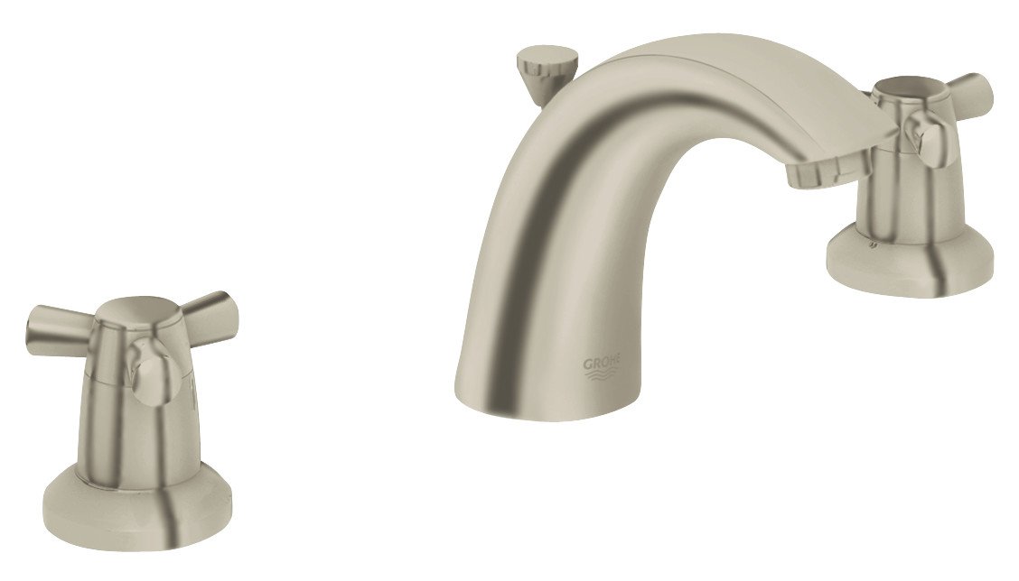 GROHE Arden 8-Inch Widespread 2-Handle Bathroom Faucet - 1.2 GPM Low Flow, Polished Chrome Finish for Water Conservation | Perfect for Modern Bathroom Vanities and Guest Baths