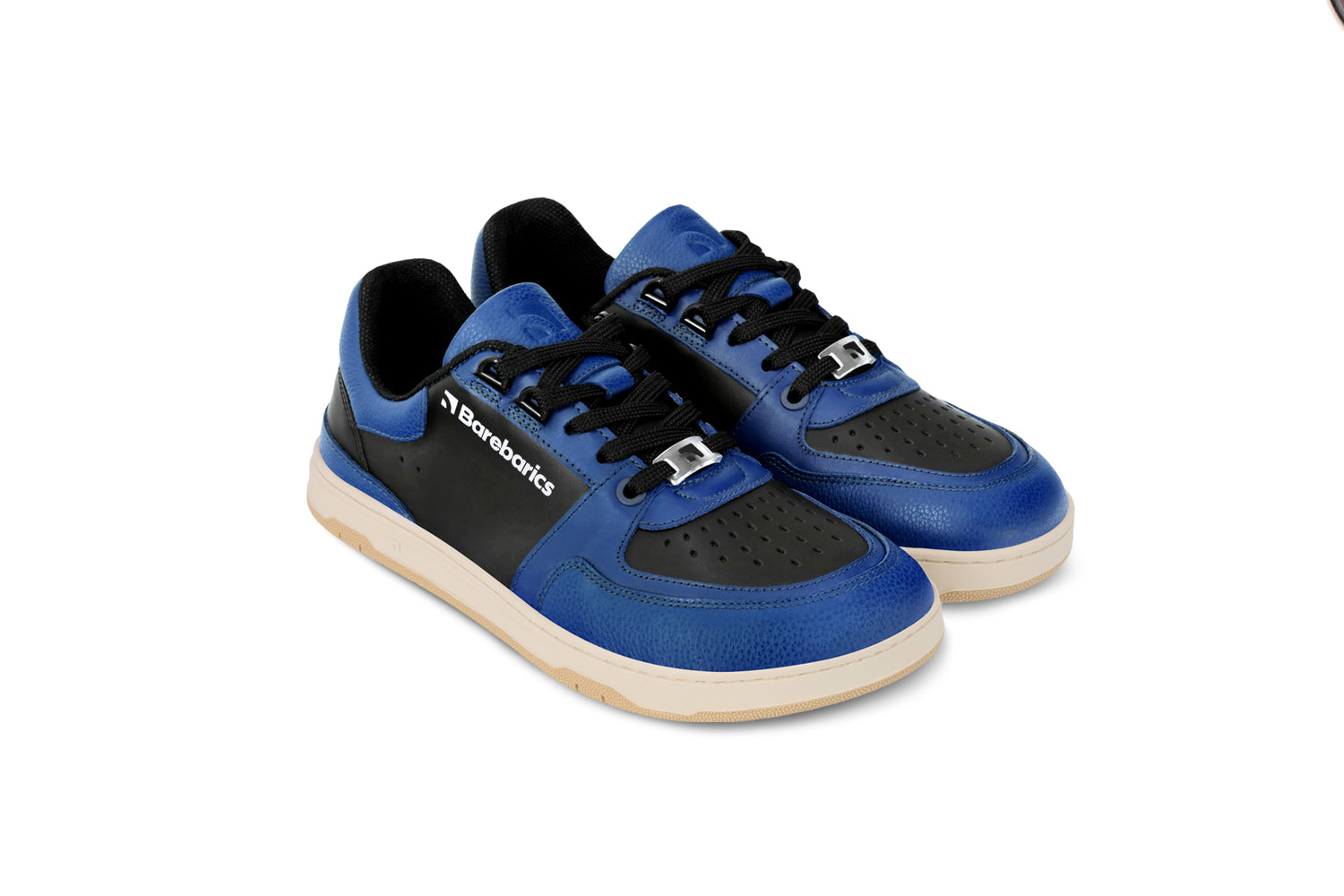 Barefoot Sneakers for Men & Women - Barebarics Wave Black & Blue Minimalist Shoes | Lightweight, Flexible & Comfortable for Running, Walking & Everyday Wear