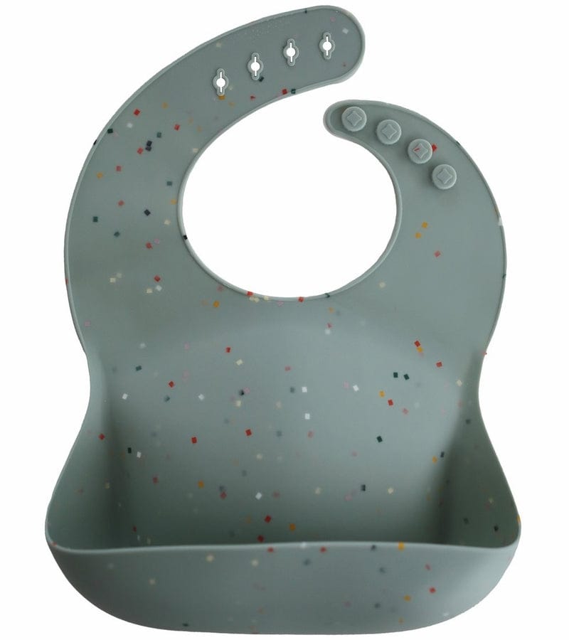 Mushie Silicone Baby Bib - Soft, Durable & Easy Clean Feeding Bib for Infants & Toddlers - Perfect for Mealtime, Snacks & Messy Play