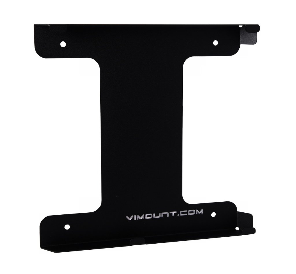 ViMount Black Metal Wall Mount Holder for PlayStation 4 PS4 Classic/FAT (First Version) - Secure Storage for 2 Controllers - Perfect for Gaming Room Organization & Space Saving