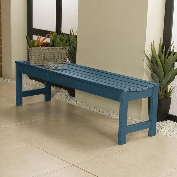 Lehigh Backless Synthetic Wood Picnic Bench - Durable Outdoor Dining Table for Patio, Garden & Park - Perfect for BBQs, Camping & Family Gatherings