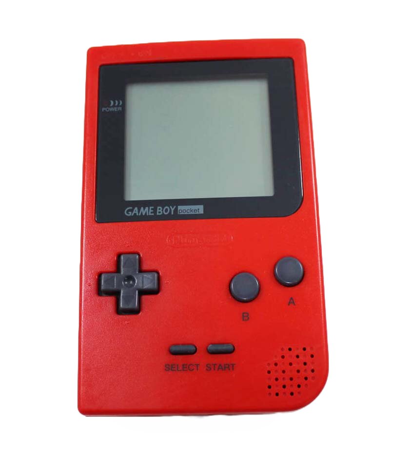 Original Game Boy Pocket Red - Retro Handheld Gaming Console for Nintendo Enthusiasts | Perfect for Collectors, Travel & Nostalgic Gaming Fun