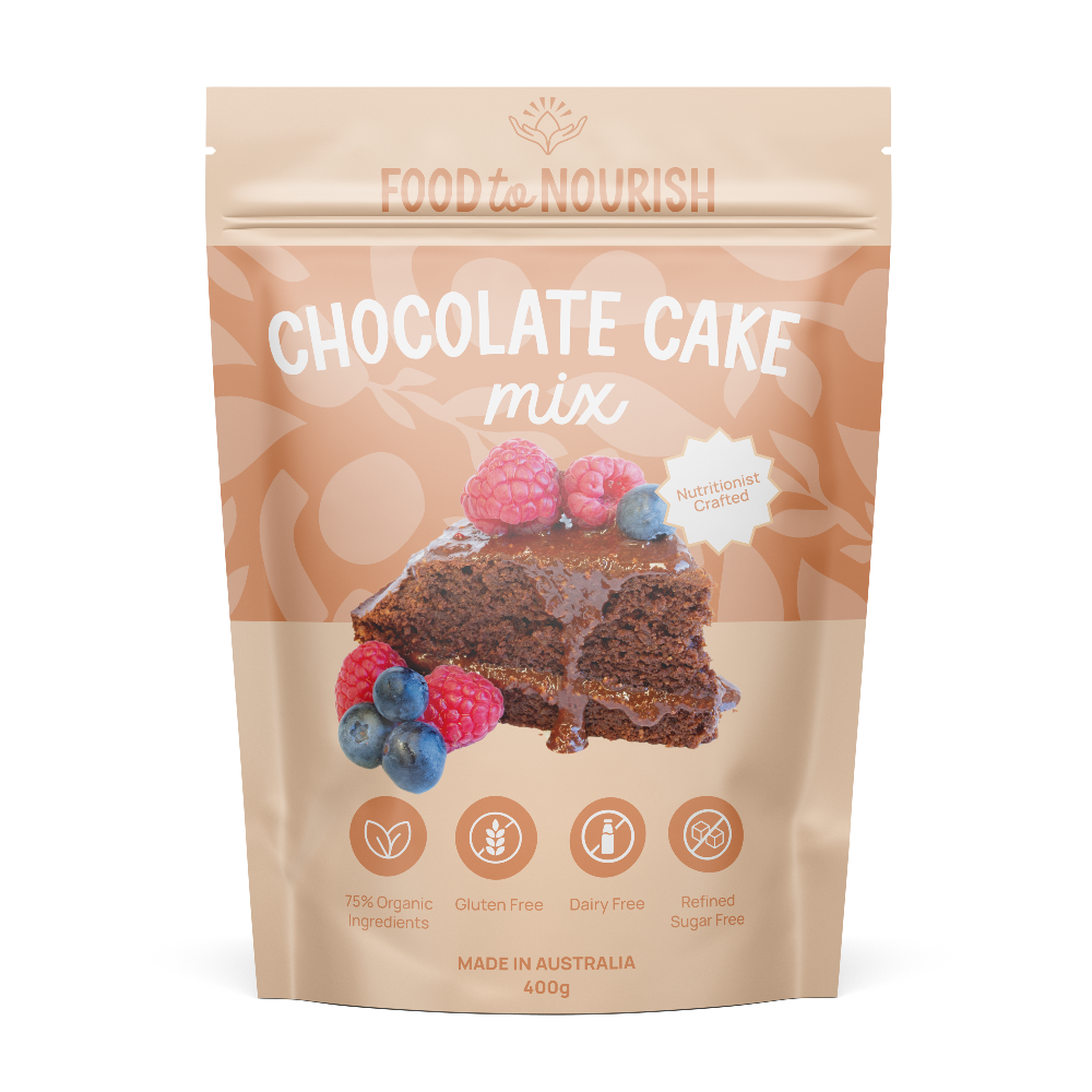 Premium Chocolate Cake Mix - 400g | Rich & Moist Homemade Cake Baking Mix | Perfect for Birthdays, Parties & Dessert Lovers | Food to Nourish