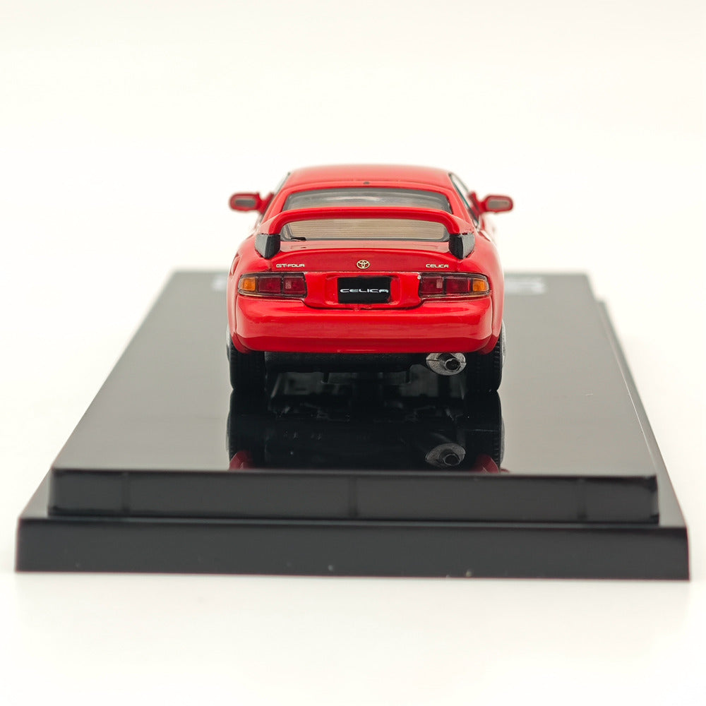 1/64 Scale Toyota Celica GT-Four ST205 WRC Edition Diecast Model Car - Red Collectible with Detailed Engine - Perfect for Car Enthusiasts & Toy Collectors - Great Gift for Racing Fans & Display in Home/Office Collections