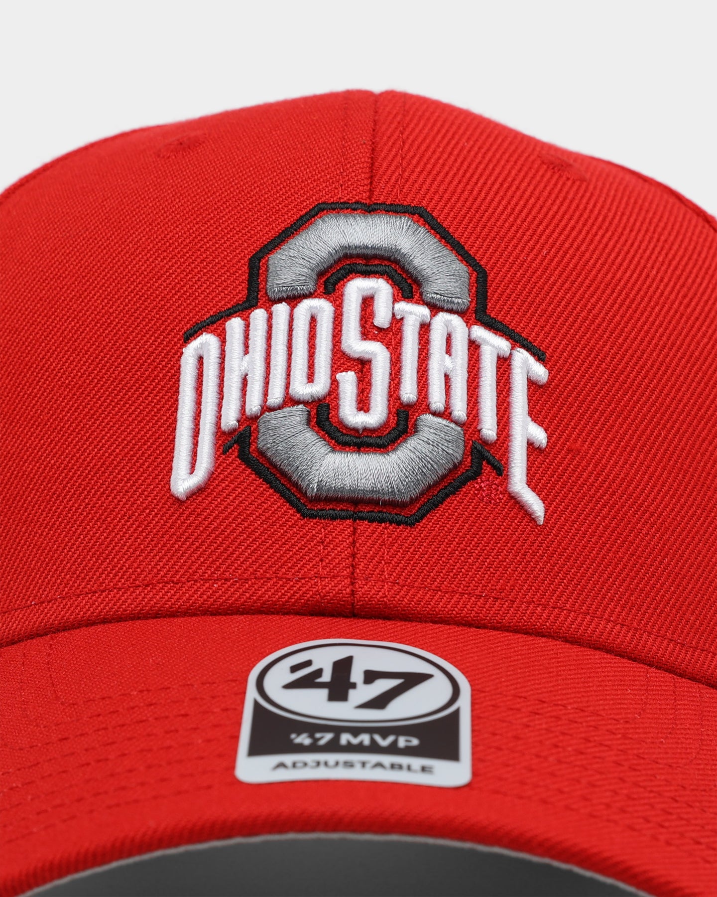 47 Brand Ohio State Buckeyes '47 MVP Adjustable Strapback Hat - Red | NCAA College Fan Gear for Football Games & Tailgating