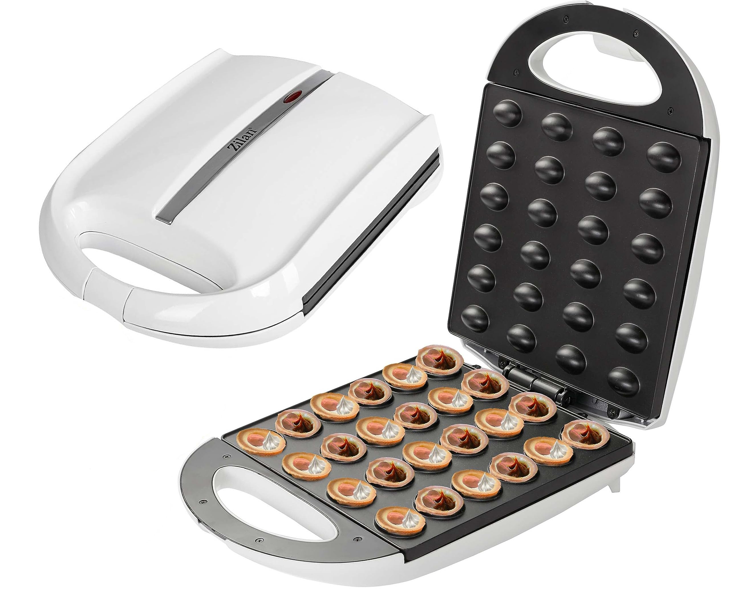 Non-Stick Nut Maker Machine - 1400W Electric Oreshki Maker with Cool-Touch Handles for Perfect Walnut Waffles - Ideal for Holiday Baking, Family Gatherings & Homemade Desserts