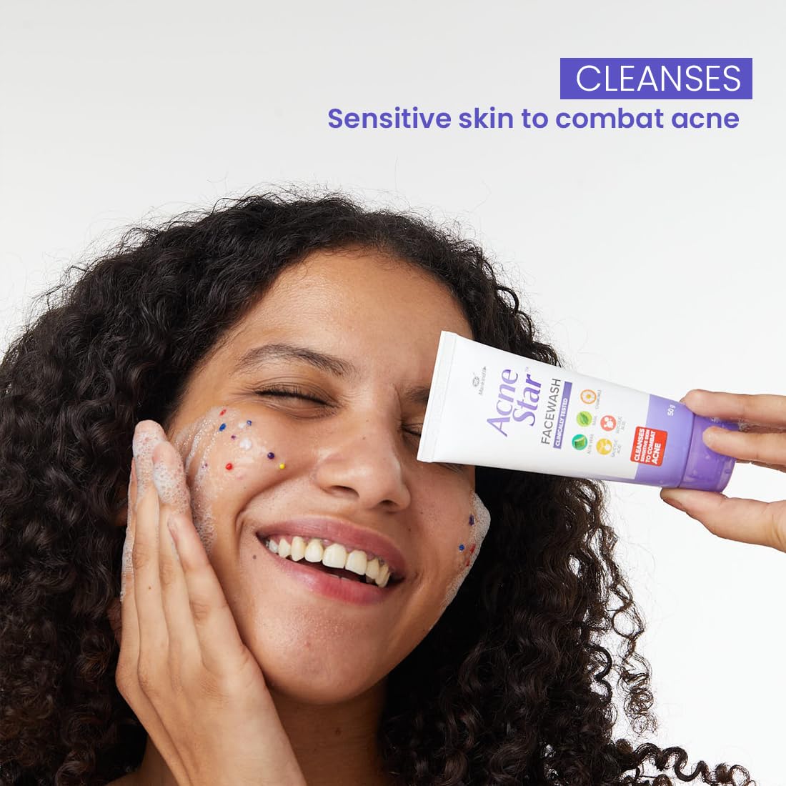 Acnestar Mankind Unisex Face Wash for Acne & Oily Skin - 50g x 2 Pack | Gentle Cleansing Formula with Natural Extracts | Perfect for Daily Skincare Routine & Travel