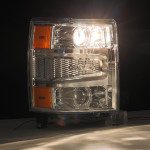 14-15 Chevrolet Silverado PRO Series Halogen Projector Headlights - Chrome Housing - Upgrade Your Truck Lighting for Night Driving & Off-Road Adventures