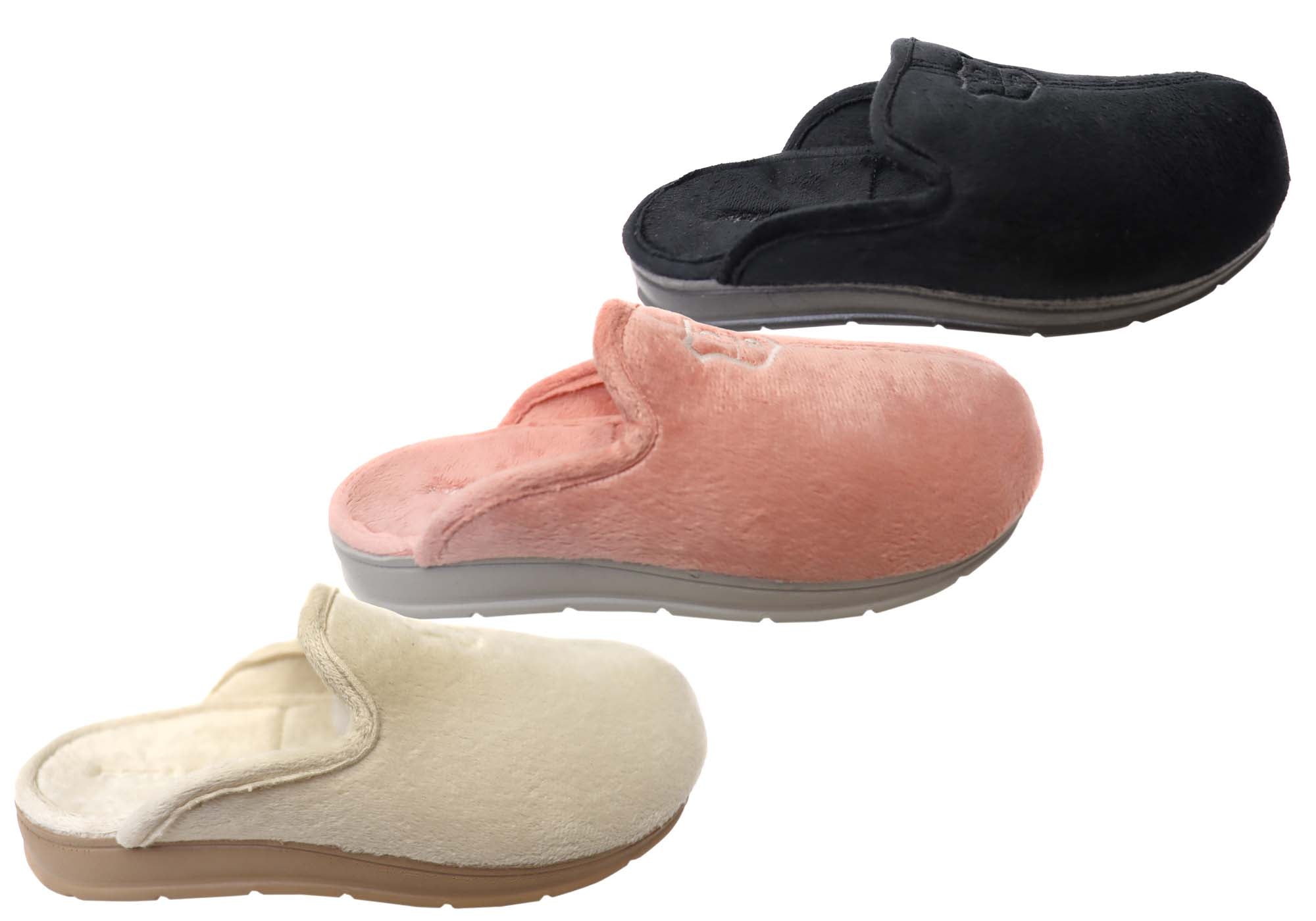 **Mindy Women's Brazilian Closed Toe Open Back Comfort Slippers - Soft & Cozy House Shoes for Relaxing at Home, Lounging & Spa Days**