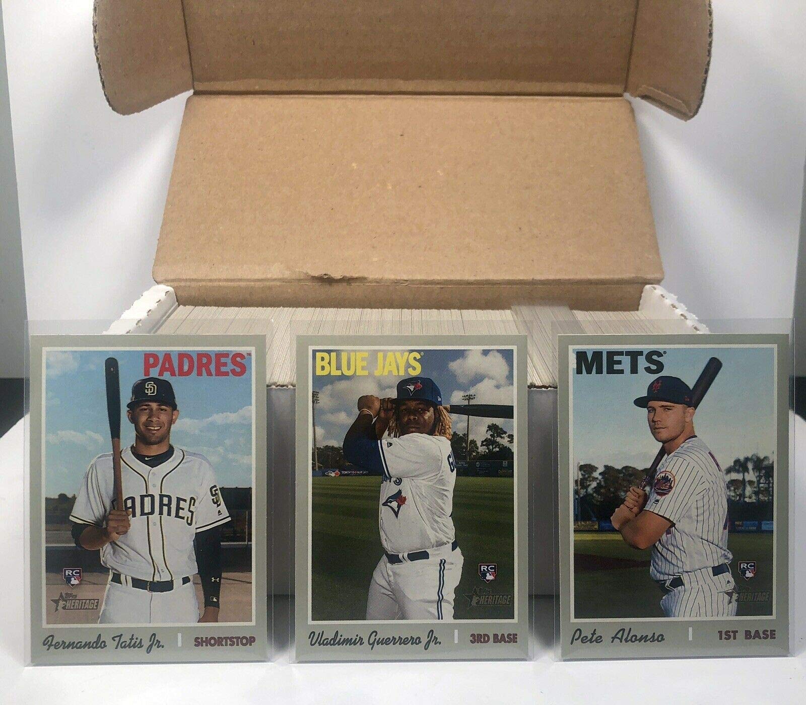 2019 Topps Heritage Complete Baseball Card Sets - High Number & Base 600 Cards | Baseball Trading Cards Collection for Fans & Collectors | Perfect for Display, Trading, and Investment