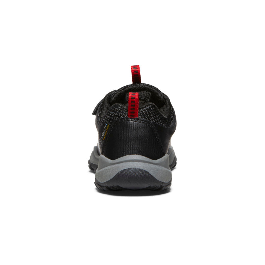 Waterproof Kids' Shoes - Little Wanduro Sneakers for Boys & Girls | Black & Ribbon Red | Perfect for Rainy Days & Outdoor Play