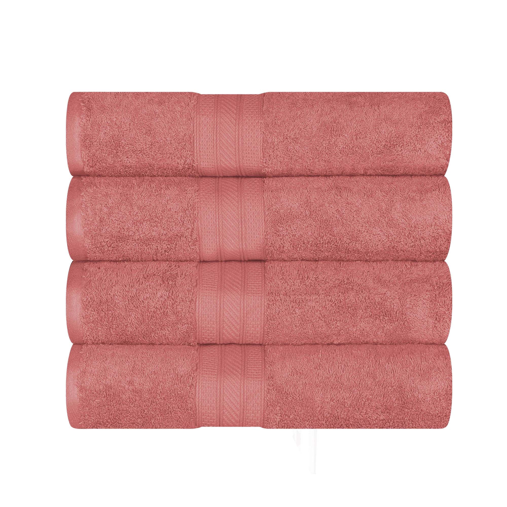 Premium Atlas Cotton 4-Piece Bath Towel Set - Ultra Absorbent, Heavyweight & Soft - Perfect for Spa, Bathroom & Luxury Home Use