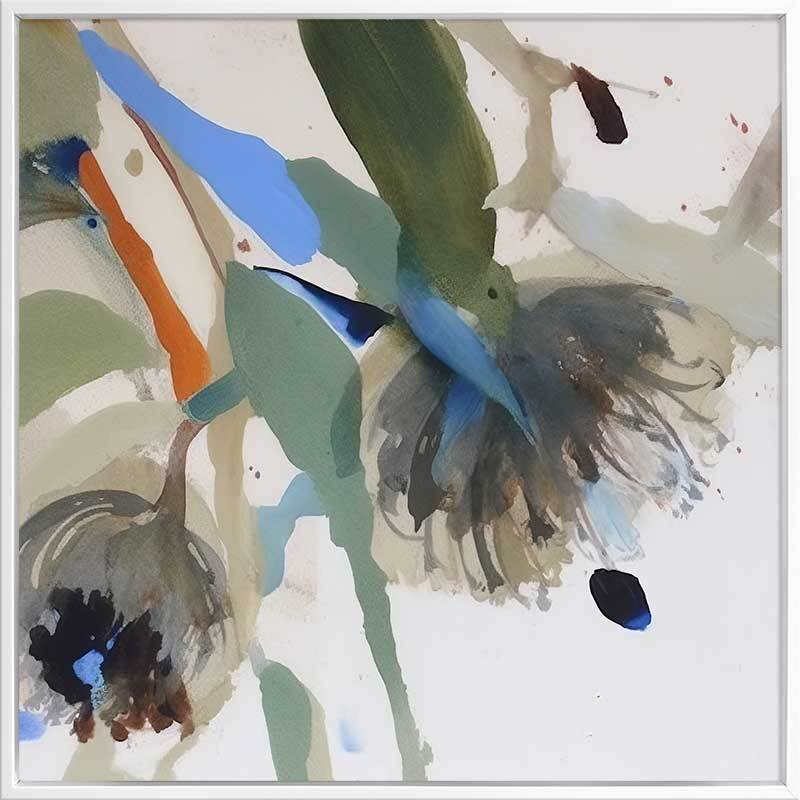 Blue Nectar II Canvas Art Print - Modern Wall Decor for Living Room, Bedroom & Office - Premium Gallery Wrapped Ready to Hang Painting