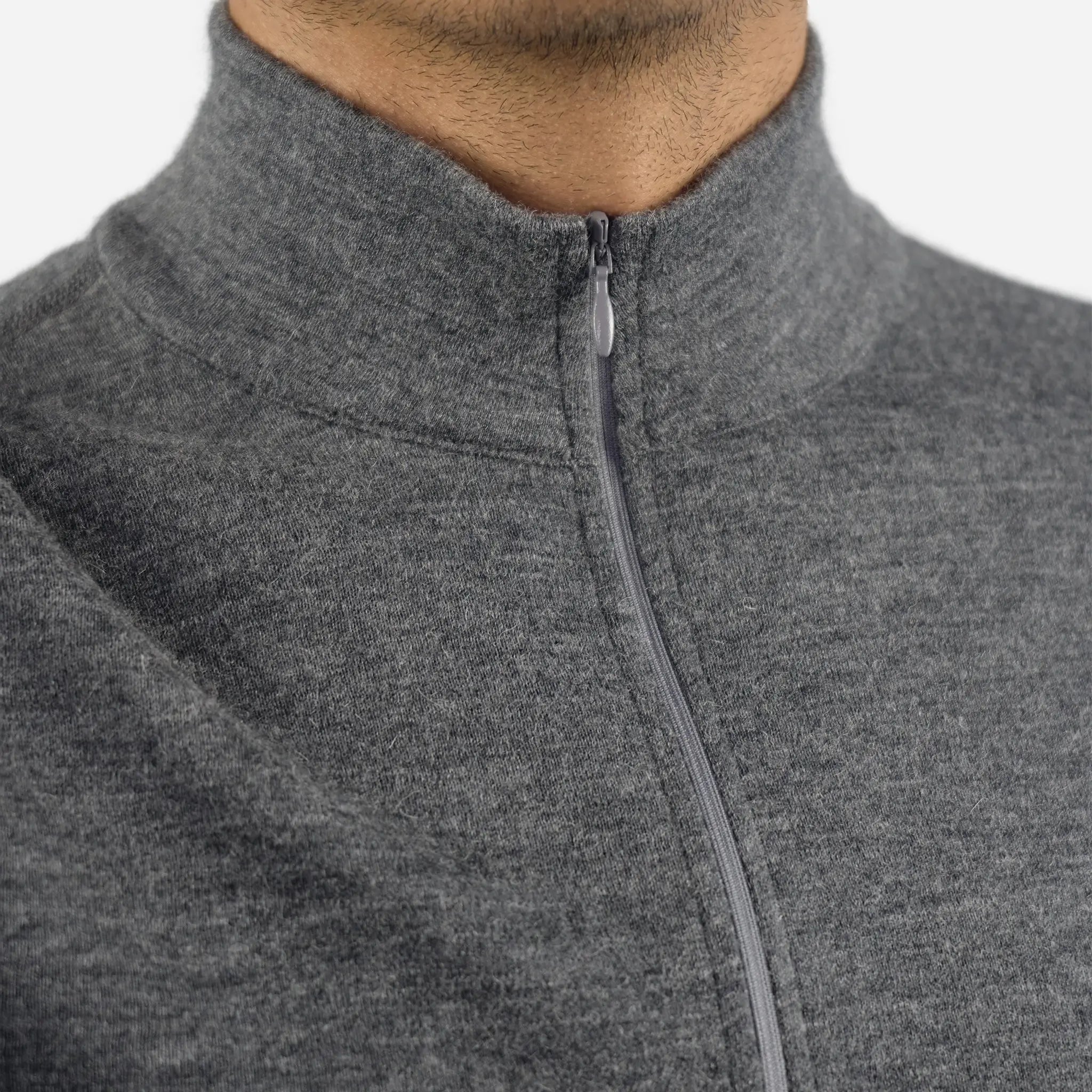 Men's Alpaca Wool Base Layer - 300 Lightweight Half Zip Thermal Shirt for Hiking, Skiing & Winter Outdoor Activities
