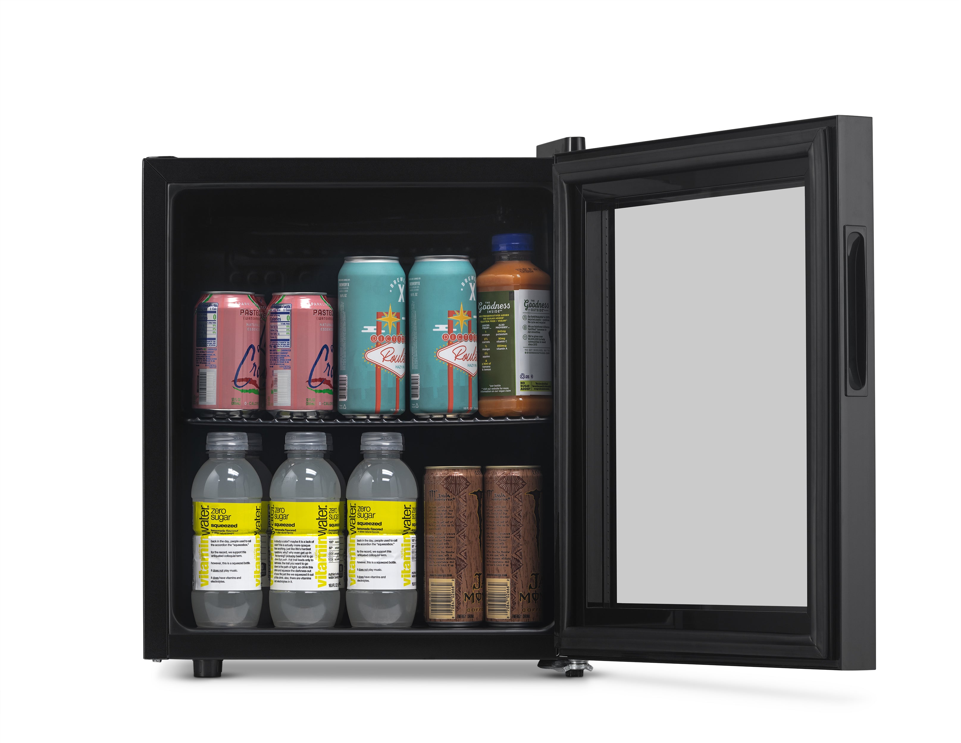 Newair® 60 Can Freestanding Black Beverage Refrigerator - Compact Mini Fridge for Beer, Soda & Wine Storage - Perfect for Home Bar, Office, Dorm Room or Man Cave