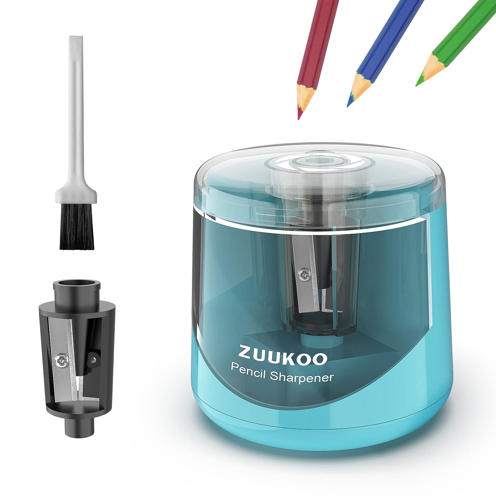 Electric Pencil Sharpener - Battery Powered for Kids & Artists - Home & School Use
