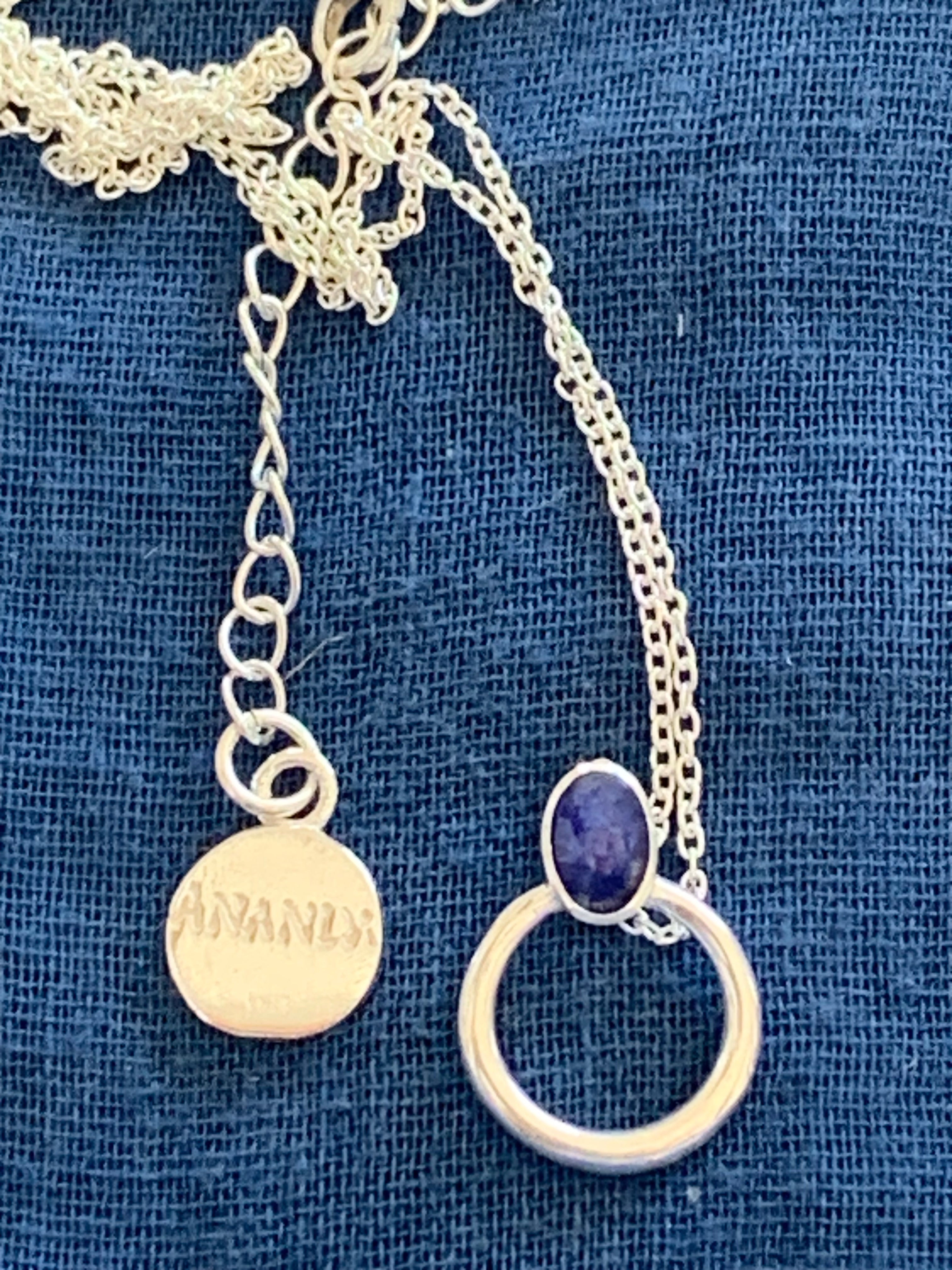 Ionite Silver Necklace for Women - Healing Crystal Jewelry for Energy, Protection & Wellness | Perfect for Meditation, Yoga & Everyday Wear