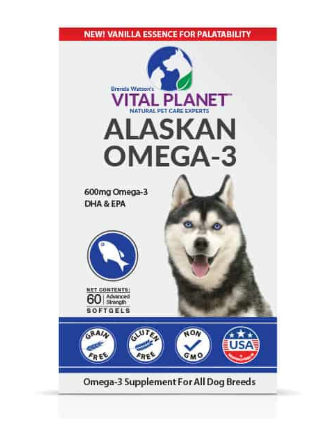 Vital Planet Alaskan Omega-3 Fish Oil Supplement - Supports Heart, Brain & Joint Health - Wild Caught Alaskan Salmon Oil - 120 Softgels for Daily Wellness & Active Lifestyle