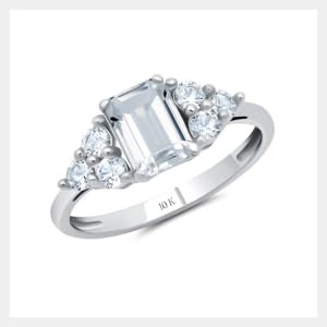 Created White Sapphire | White Gold