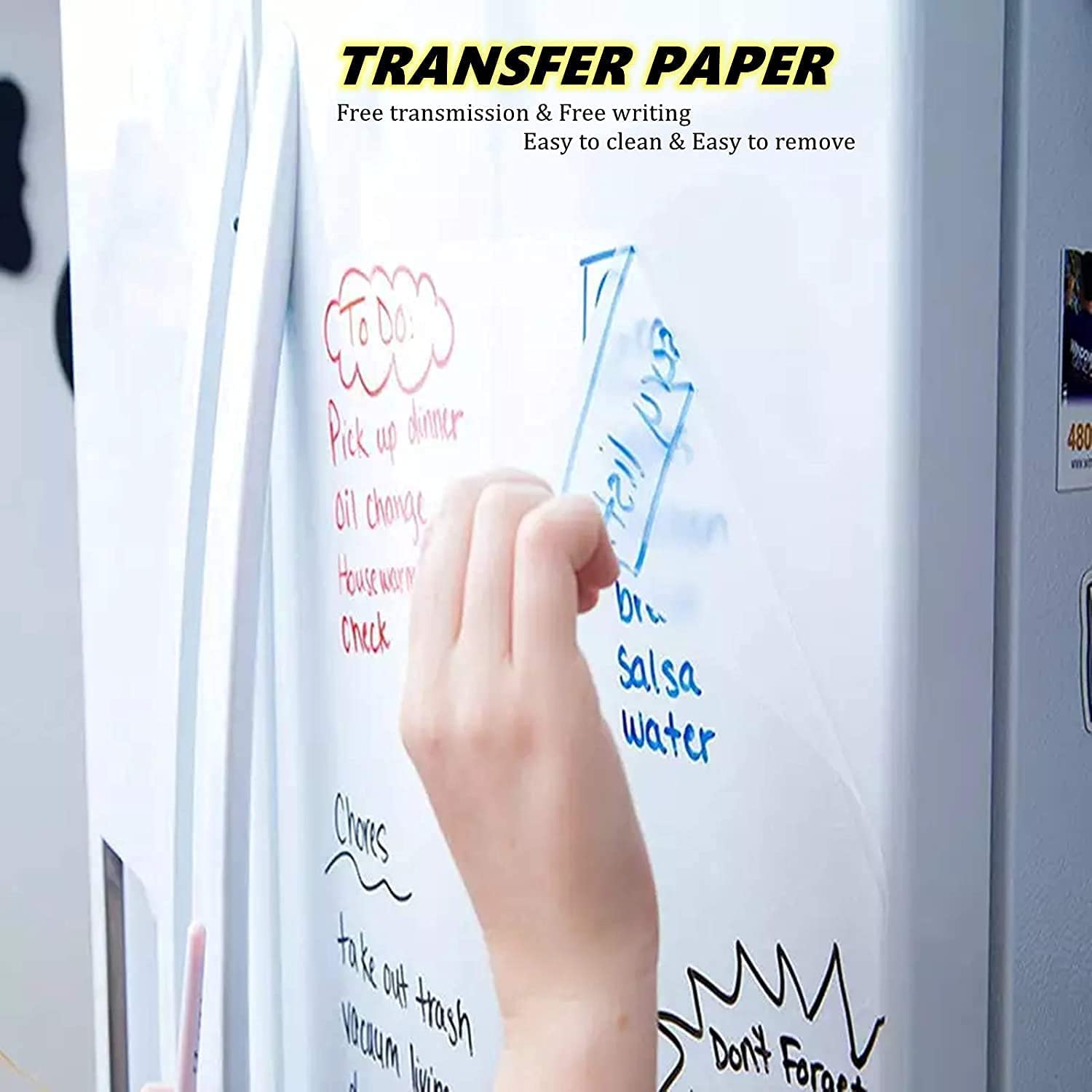 Transparent Contact Paper Vinyl Roll - Removable Protective Film for Drawers, Shelves, Kitchen Cabinets & Desks - Self-Adhesive Liner for Fridge & Furniture (60cm x 152cm) - Perfect for Home Organization & DIY Projects