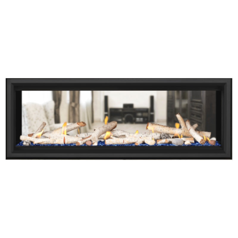 Napoleon Vector 50 See-Through Linear Direct Vent Gas Fireplace LV50N2 - Modern Heating Solution for Living Rooms & Patios