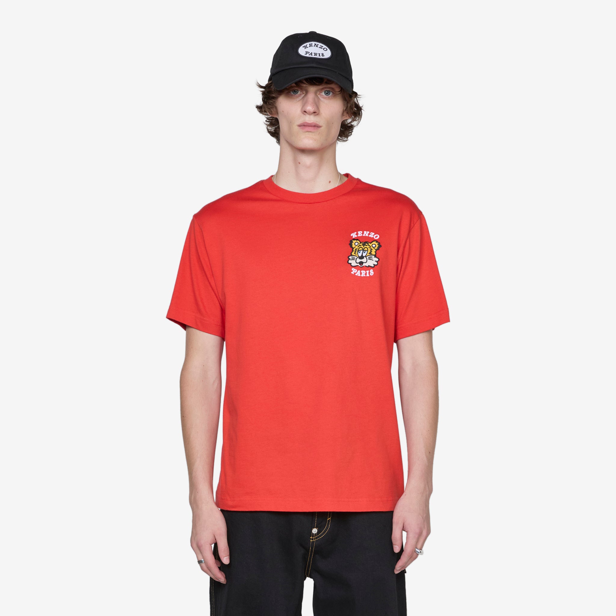 KENZO VERDY MARKET Embroidered T-Shirt - Deep Orange | Streetwear Fashion for Men & Women | Perfect for Casual Outfits & Urban Style
