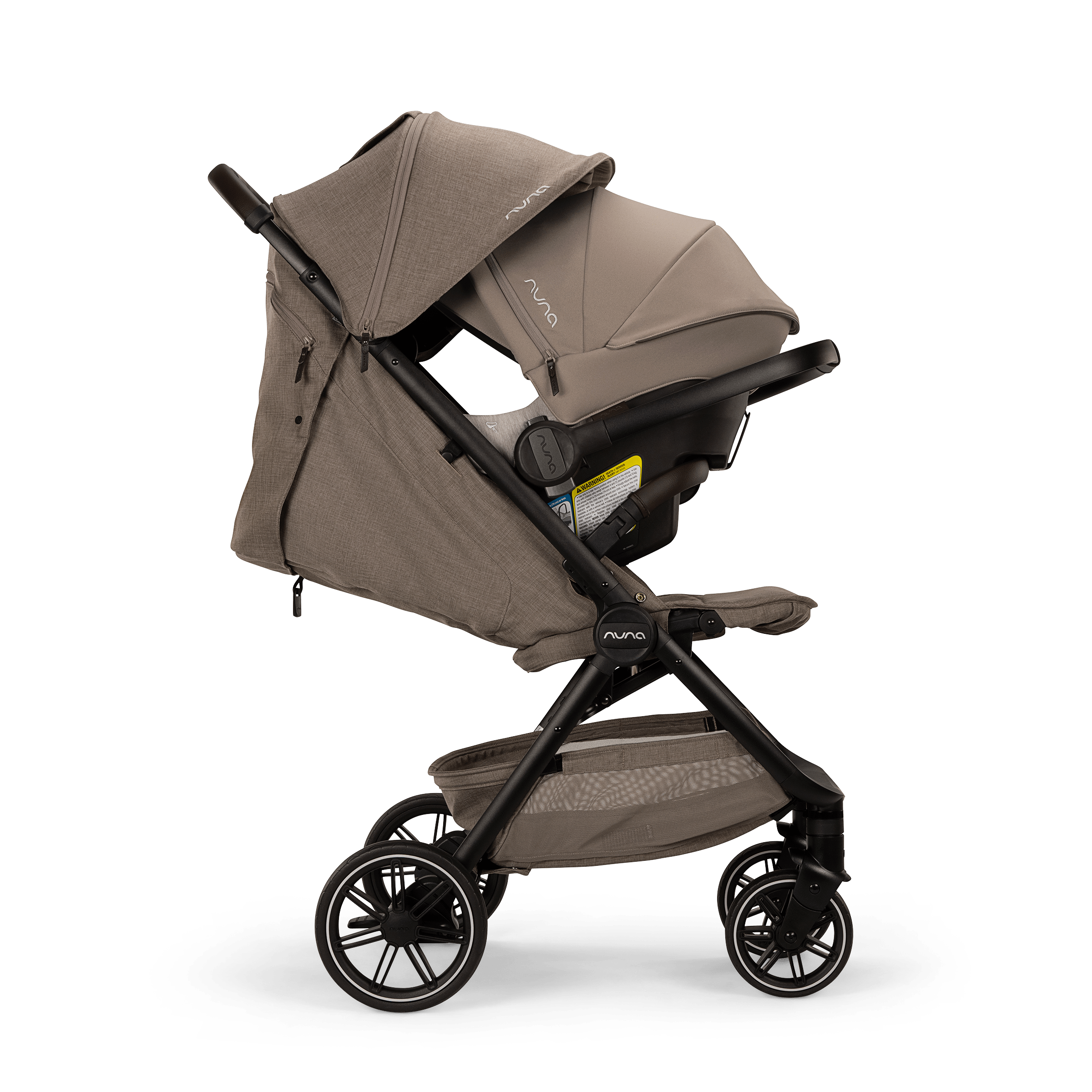 Nuna TRVL lx + PIPA urbn Lightweight Travel Stroller and Car Seat System for Infants – Perfect for Air Travel, City Walks, and Everyday Use