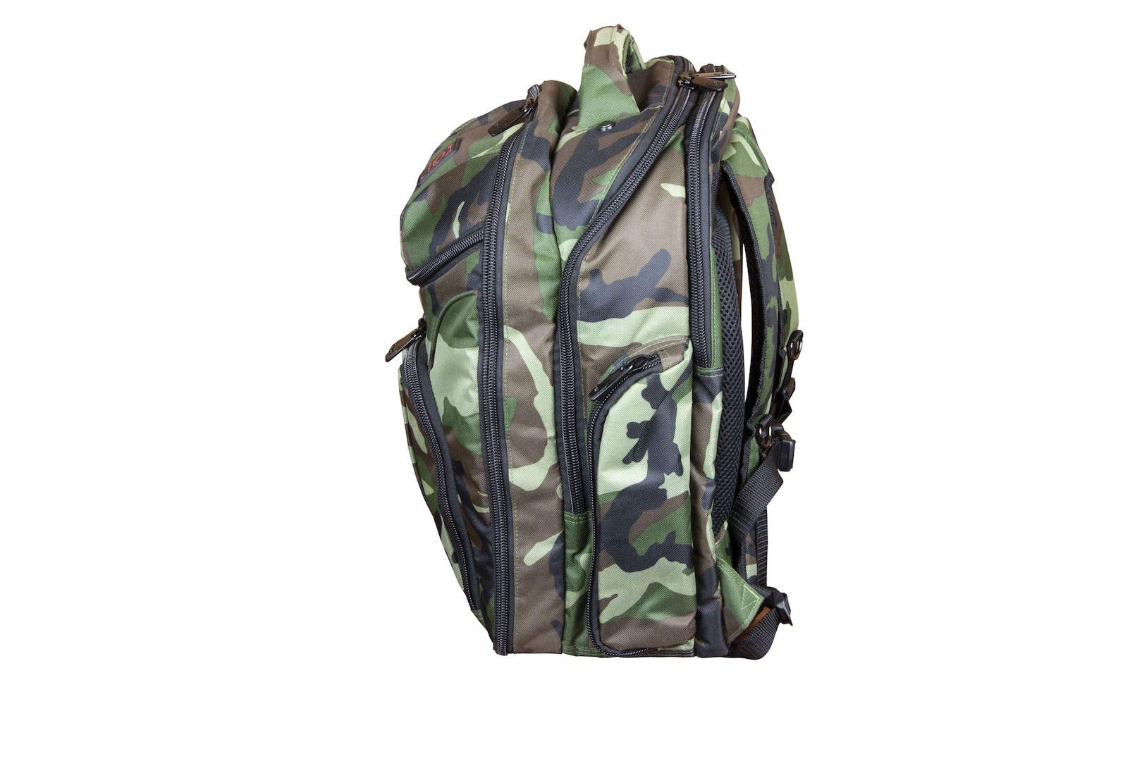 ODYSSEY Backspin 2 Digital Gear Backpack - Green Camouflage Waterproof Golf Bag for Men & Women - Perfect for Golf Courses, Travel & Outdoor Sports