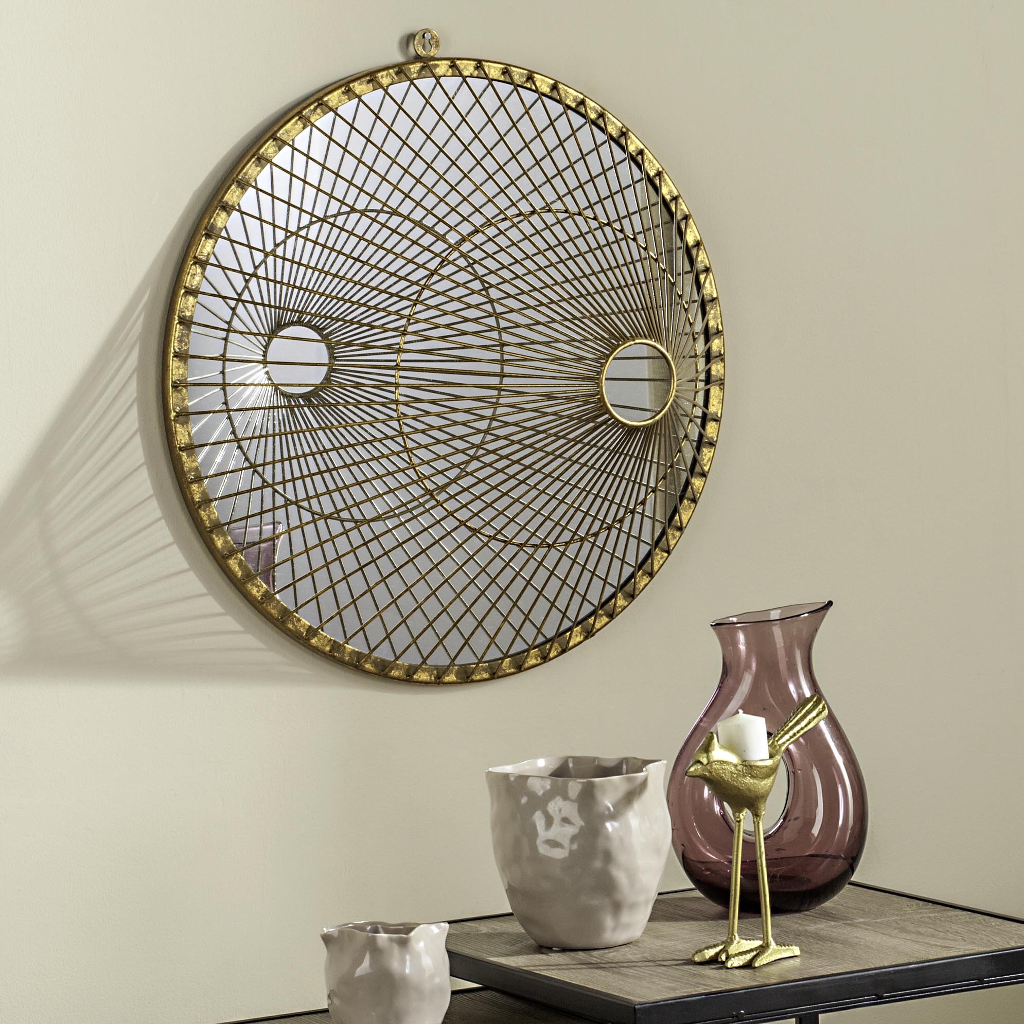 Safavieh Home Collection Gemini Mirror - Gold Framed Wall Mirror for Living Room, Bedroom & Entryway Decor - Elegant Home Accent for Modern & Traditional Interiors